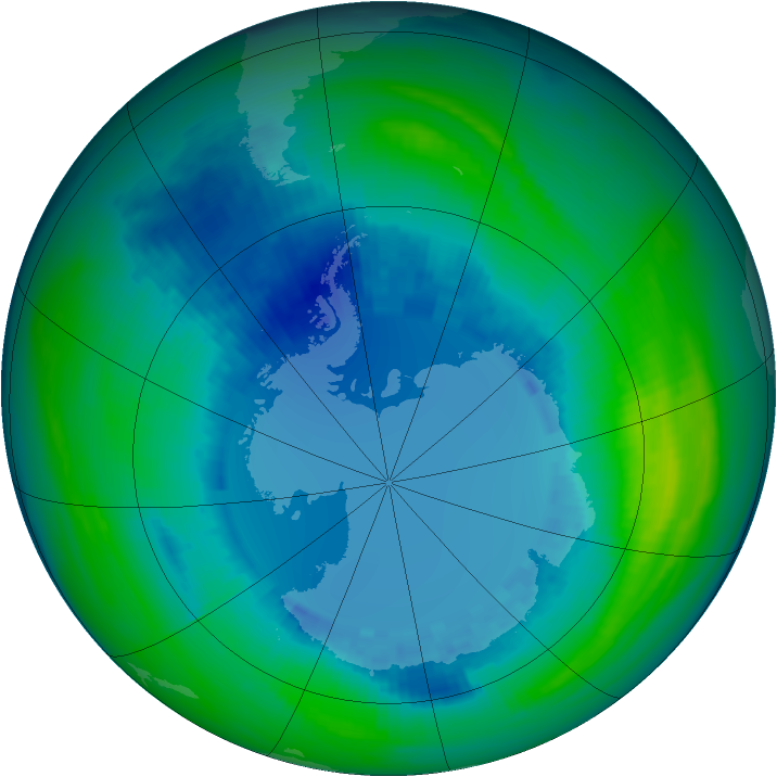 Ozone Map 1990-08-21